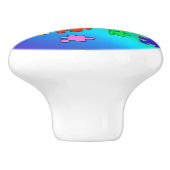 Meerkleurige puzzelstukjes voor puzzels keramische knop (Zijkant)