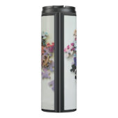 Meerkleurige puzzelstukken op een thermische droog thermosbeker (Achterkant)