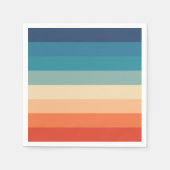 Meerkleurige Rainbow Striped design papieren serve Servet (Voorkant)
