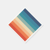 Meerkleurige Rainbow Striped design papieren serve Servet (Hoek)
