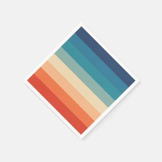 Meerkleurige Rainbow Striped design papieren serve Servet (Hoek)