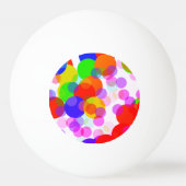 Meerkleurige regenboogbundels pingpongbal (Voorkant)