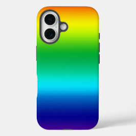 meerkleurige regenbooggradiënt iPhone 16 hoesje