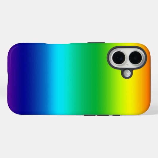 meerkleurige regenbooggradiënt Case-Mate iPhone case (Achterkant (horizontaal))