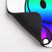 Meerkleurige regenbooghippo muismat (Hoek)