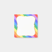 Meerkleurige regenboogkleuren post-it® notes (Voorkant)