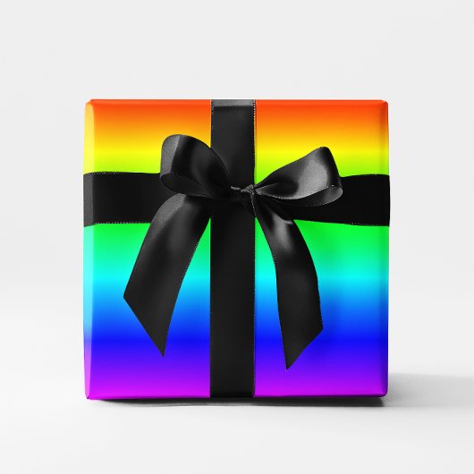 Meerkleurige regenboogombre cadeaupapier