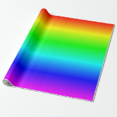 Meerkleurige regenboogombre cadeaupapier (Uitgerold)