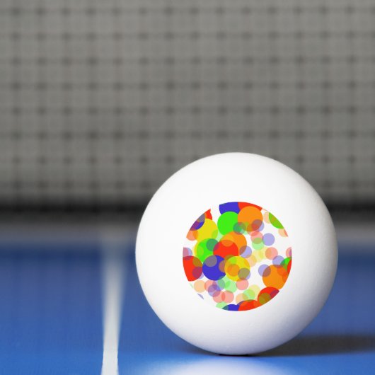 Meerkleurige regenboogpoliodoubbels pingpongbal (Net)