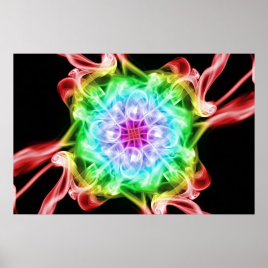 Meerkleurige regenboogregenboog-Poster Poster (Voorkant)