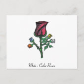 Meerkleurige Rozen Briefkaart (Voorkant)