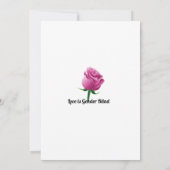 Meerkleurige Rozen LGBT huwelijksuitnodiging Kaart (Achterkant)