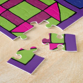 Meerkleurige Sampler Quilt 20 x 30 inch Legpuzzel (Zijkant)