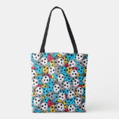 Meerkleurige schedels tote bag (Achterkant)
