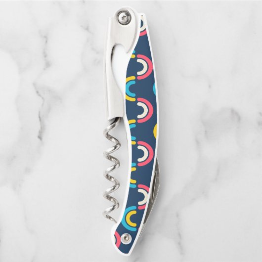 Meerkleurige semi-cirkel Patroon Kurkentrekker (Voorkant)