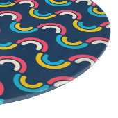 Meerkleurige semi-cirkel Patroon Snijplank (Hoek)