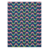 Meerkleurige semi-cirkel Patroon Tafelkleed (Voorkant)