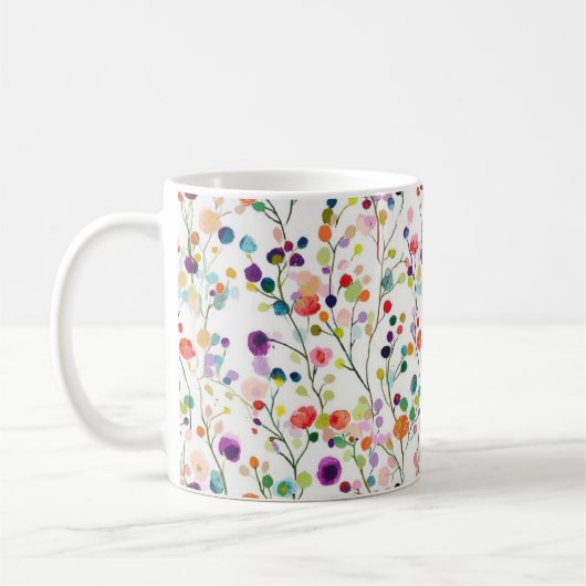 Meerkleurige Snoep Gem Flowers Mokken & Tumblers (Links)