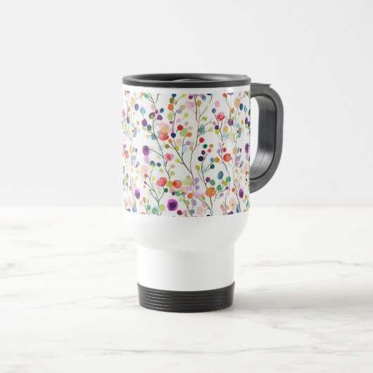 Meerkleurige Snoep Gem Flowers Mokken & Tumblers (Voorkant rechts)