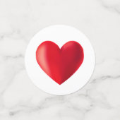 Meerkleurige snoepjes en harten confetti (Kleine voorkant)