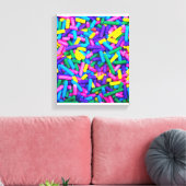 Meerkleurige Snoepjes sprinken Canvas Afdruk (Insitu (Woonkamer))