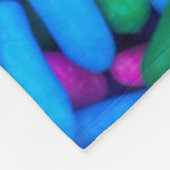 Meerkleurige Snoepjes sprinken Fleece Deken (Hoek)