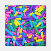 Meerkleurige Snoepjes sprinken Magneet (Voorkant)