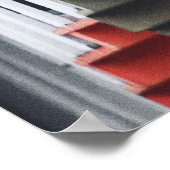 Meerkleurige spiraaltrappen poster (Hoek)