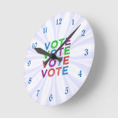 Meerkleurige STEMMING Ronde Klok (Hoek)