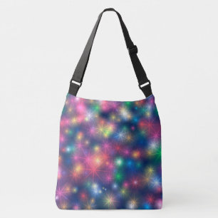 Meerkleurige sterren crossbody tas