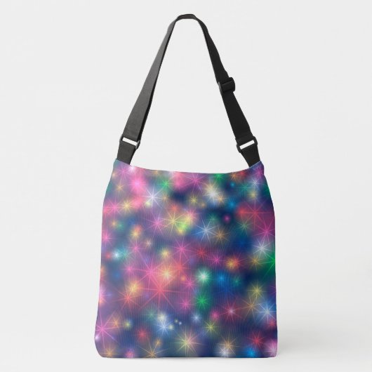 Meerkleurige sterren crossbody tas (Voorkant)