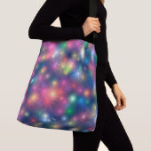 Meerkleurige sterren crossbody tas (Dichtbij)