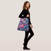 Meerkleurige sterren crossbody tas (Op model)