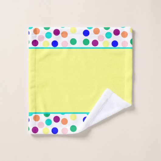 Meerkleurige stippen badhanddoekset bad handdoek (Wasdoekje)