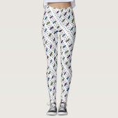 Meerkleurige Stippen Leggings (Voorkant)