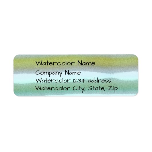 Meerkleurige strepen, filmgraan, waterverf etiket (Voorkant)