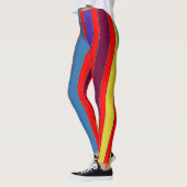 Meerkleurige strepen "Ratti_Creative_Arts" Legging (Links)