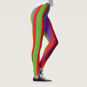 Meerkleurige strepen "Ratti_Creative_Arts" Legging (Rechts)