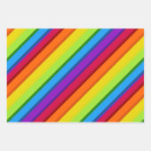 Meerkleurige strepen Regenboogpapierbladen Inpakpapier Vel (Voorkant)