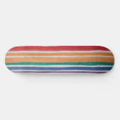 Meerkleurige Strepen Skateboard Deck (Horizontaal)