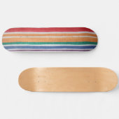 Meerkleurige Strepen Skateboard Deck (Horizontaal)
