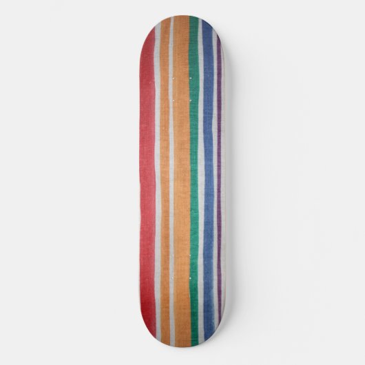 Meerkleurige Strepen Skateboard Deck (Voorkant)