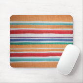 Meerkleurige Striped Mousepad Muismat (Met muis)