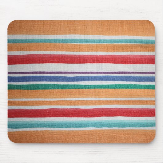 Meerkleurige Striped Mousepad Muismat (Voorkant)
