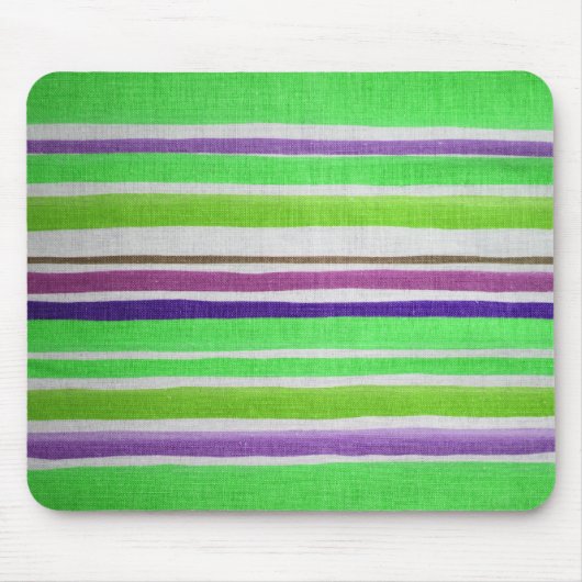 Meerkleurige Striped Mousepad Muismat (Voorkant)