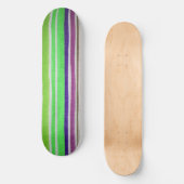 Meerkleurige stripskateboard deck persoonlijk skateboard (Voorkant)