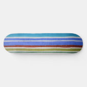 Meerkleurige stripskateboard deck skateboard (Horizontaal)