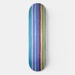 Meerkleurige stripskateboard deck skateboard