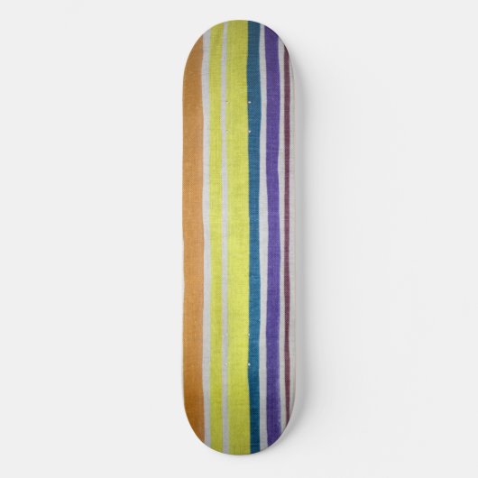 Meerkleurige stripskateboard deck skateboard (Voorkant)
