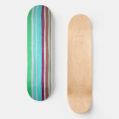Meerkleurige stripskateboard deck skateboard (Voorkant)